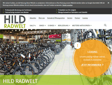 Tablet Screenshot of hild-radwelt.de